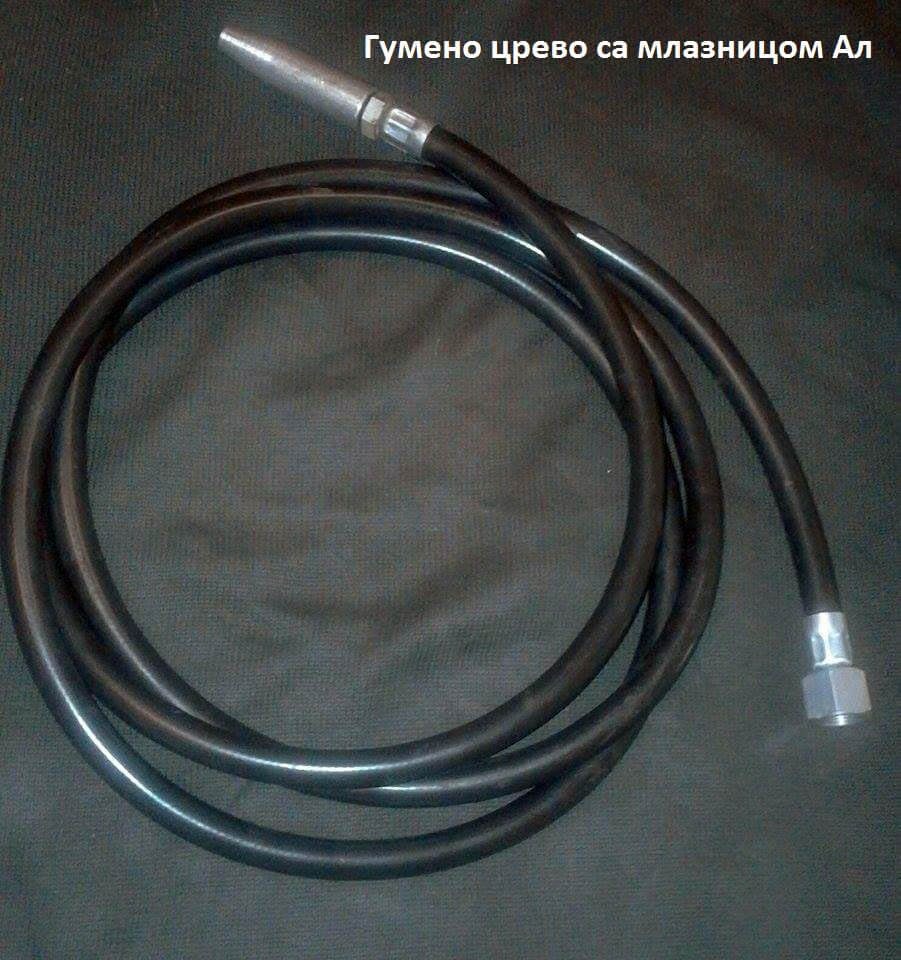 Gumeno crevo sa Al mlaznicom Ф-4mm 