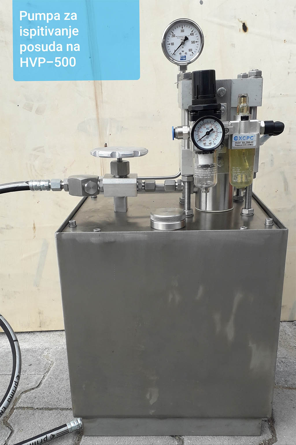 PUMPA ZA ISPITIVANJE POSUDA HVP-500